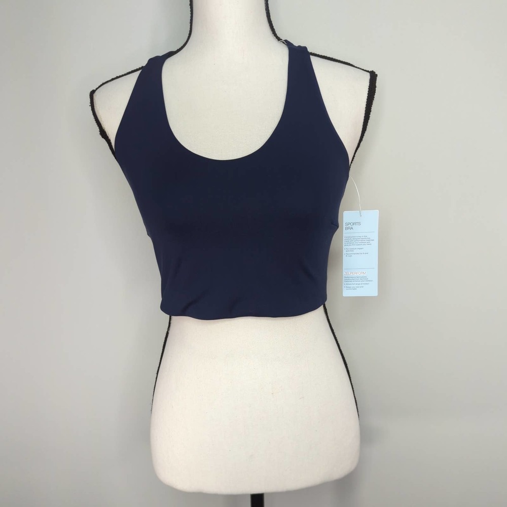 Zella Women's Navy‎ Sports Bra SMALL